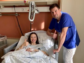 Nawaro US-Import Maia Rackel wurde von Dr. Markus Vogt erfolgreich operiert. (@Johanna Zach) Nawaro US-Import Maia Rackel wurde von Dr. Markus Vogt erfolgreich operiert.
