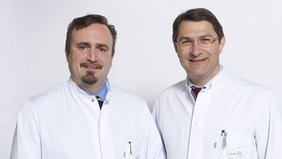 Foto der Chefärzte Prof. Dr. Robert Obermaier und Prof. Dr. Norbert Weigert