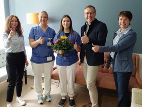 Lena Grötzinger verstärkt als Medizinische Fachangestellte künftig die Notaufnahme. (@Klinikum) Lena Grötzinger verstärkt als Medizinische Fachangestellte künftig die Notaufnahme.