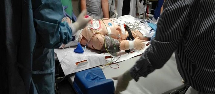 Simulationstraining (© Dr. Robert van Arkel) Foto vom Simulationstraining
