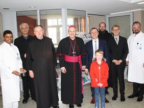 Bischofsbesuch (© Ursula Eisenmann) Foto vom Bischofsbesuch im Klinikum