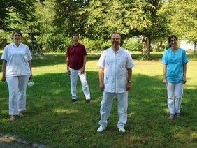 Bild des Teams Geriatrie mit ärztlichem Leiter Dr. Peter Euler.