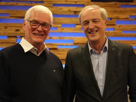 Dr. Harald Priesack und PD Dr. Harald Keerl verabschiedeten sich beide in den Ruhestand. 