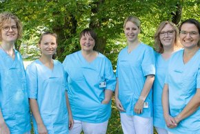 Das Team der onkologischen Fachpflege (©Klinikum Straubing) Bild zeigt das Team der onkologischen Fachpflege