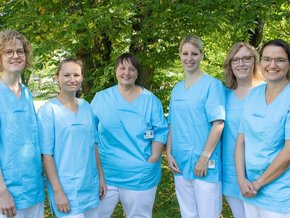 Bild zeigt das Team der onkologischen Fachpflege