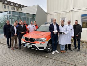 Bild von der Spendenübergabe