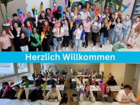 Herzlich Willkommen an unsere neuen Azubis in der Berufsfachschule für Pflege (©Berufsfachschule für Pflege) Herzlich Willkommen an unsere neuen Azubis in der Berufsfachschule für Pflege