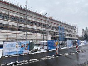Foto der Baustelle vom Klinikum